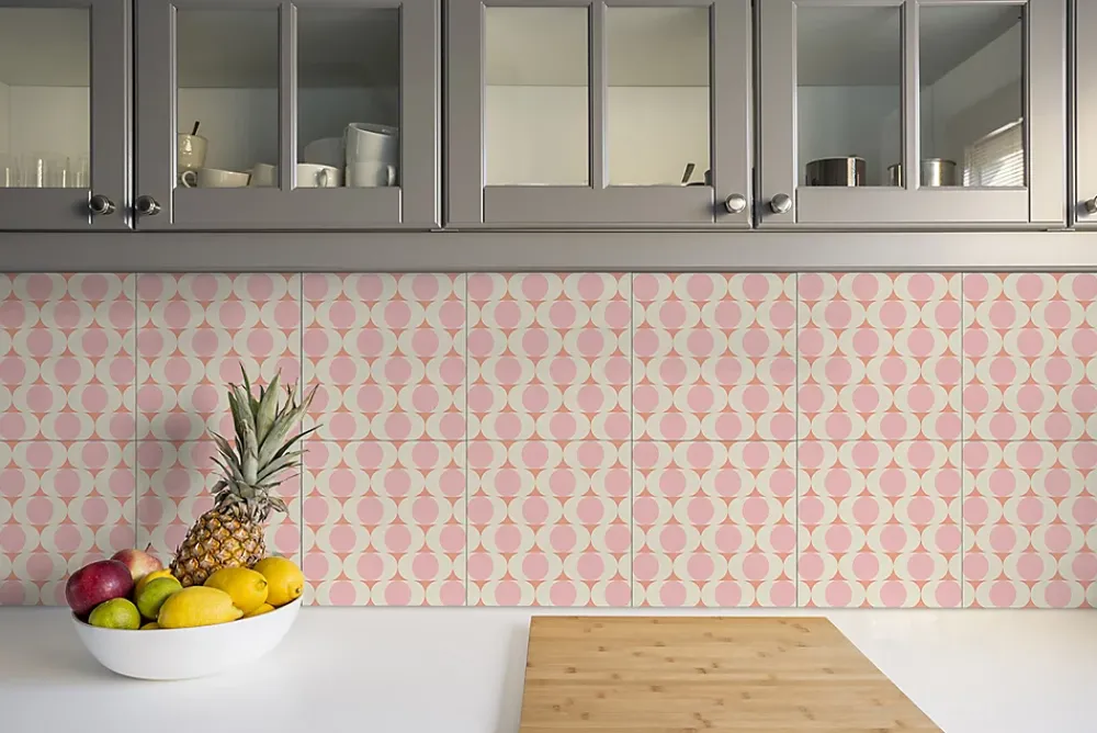 Tulup Dalle Et Lame Pvc<Carreaux vinyle 30x30 cm Motif rétro 9 pcs