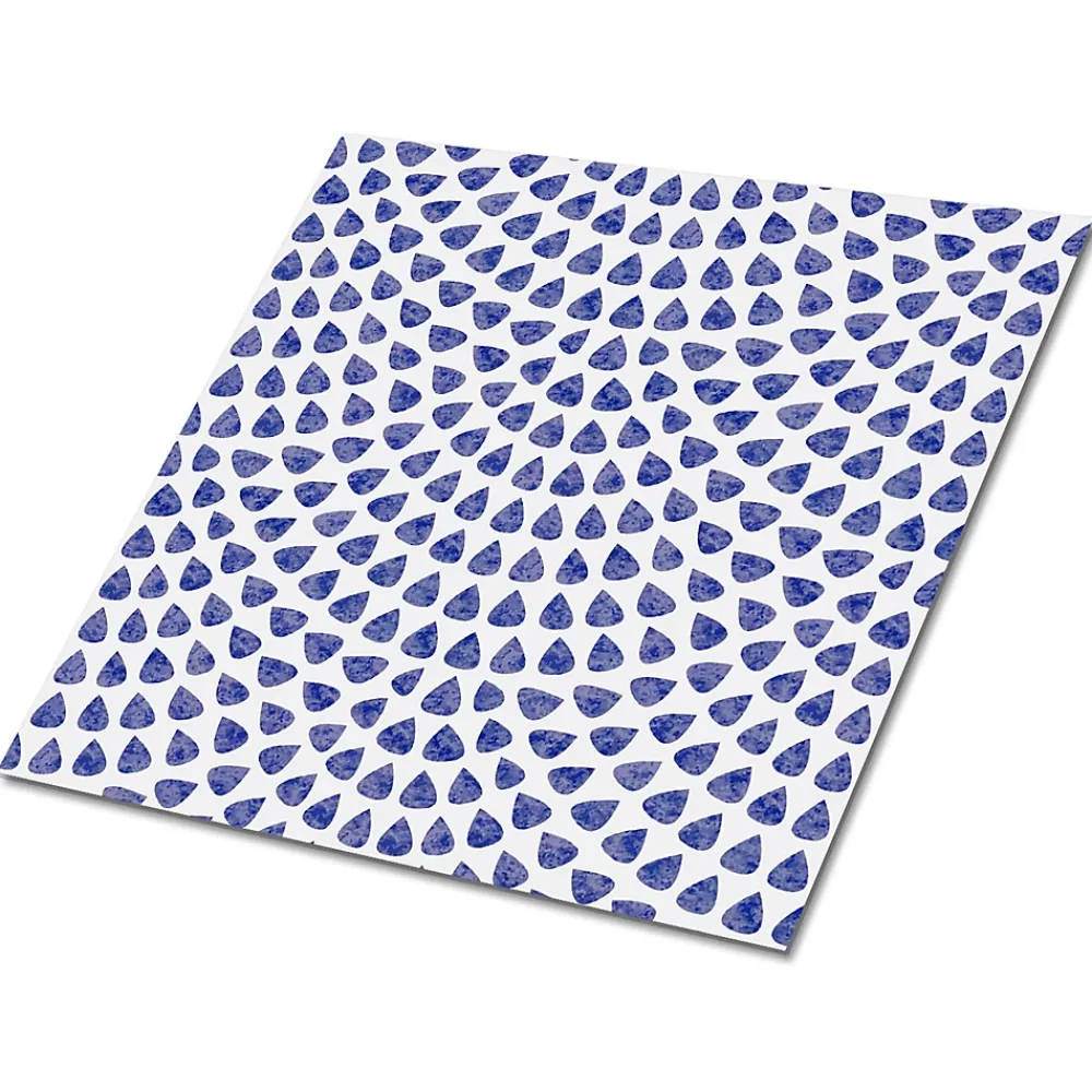 Tulup Carreaux vinyle 30x30 cm Gouttes d'eau 9 pcs- Dalle Et Lame Pvc