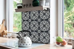 Tulup Carreaux vinyle 30x30 cm Ambiance arabe 9 pcs- Dalle Et Lame Pvc