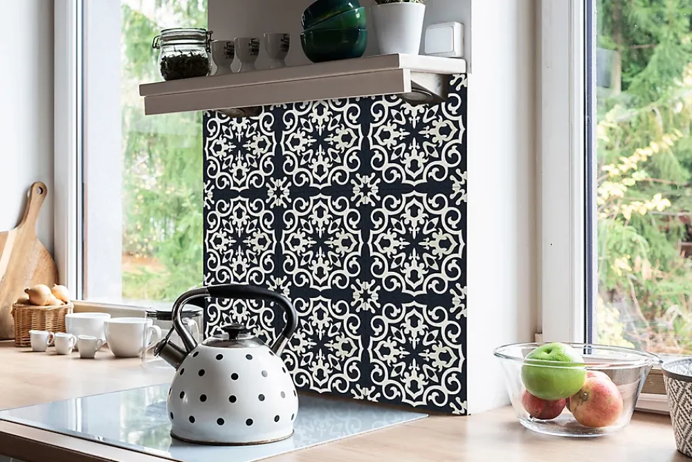 Tulup Carreaux vinyle 30x30 cm Ambiance arabe 9 pcs- Dalle Et Lame Pvc