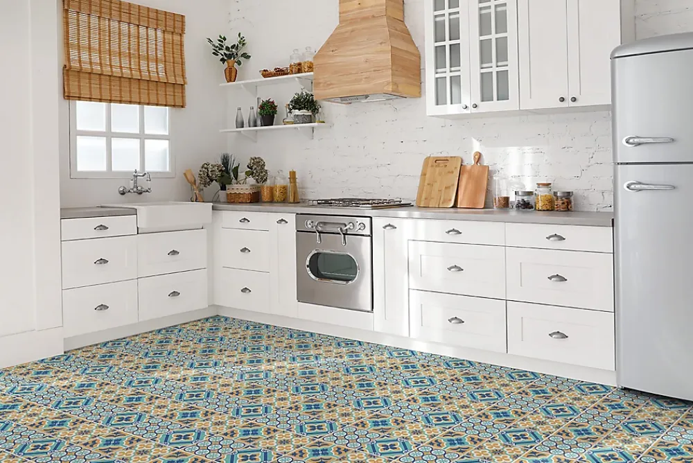 Tulup Carreaux vinyle 30x30 cm Motif décoratif 9 pcs- Dalle Et Lame Pvc