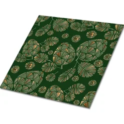 Tulup Carreaux vinyle 30x30 cm Feuilles d'abstraction 9 pcs- Dalle Et Lame Pvc