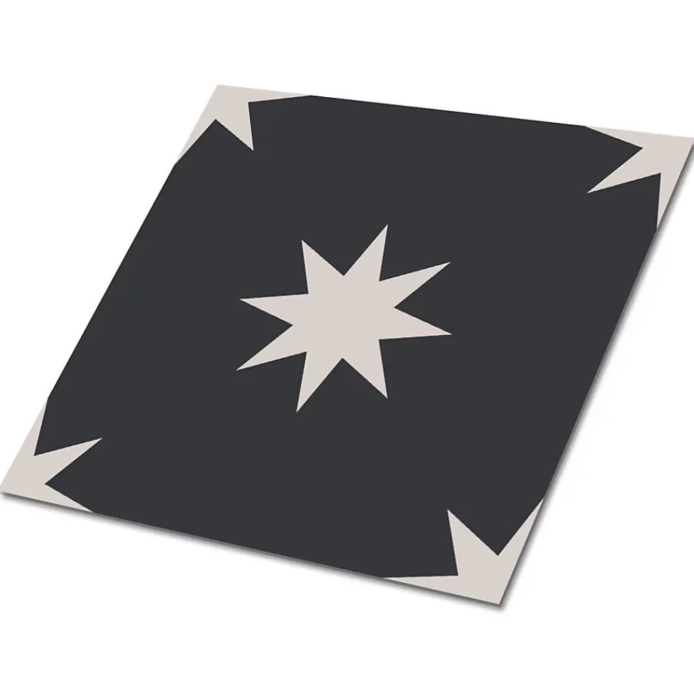 Tulup Carreaux vinyle 30x30 cm Une star sur le terrain 9 pcs- Dalle Et Lame Pvc