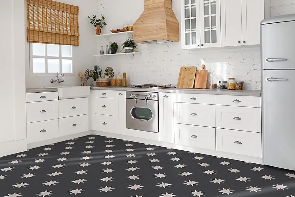 Tulup Carreaux vinyle 30x30 cm Une star sur le terrain 9 pcs- Dalle Et Lame Pvc