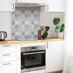Tulup Carreaux vinyle 30x30 cm Mosaïque ornementale 9 pcs- Dalle Et Lame Pvc
