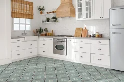Tulup Dalle Et Lame Pvc<Carreaux vinyle 30x30 cm Ornement royal 9 pcs