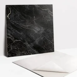 Tulup Dalle Et Lame Pvc<Carreaux vinyle 30x30 cm marbre foncé 9 pcs