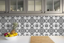 Tulup Dalle Et Lame Pvc<Carreaux vinyle 30x30 cm Décoration arabe 9 pcs