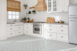 Tulup Carreaux vinyle 30x30 cm Patchwork géométrique 9 pcs- Dalle Et Lame Pvc