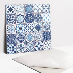 Tulup Dalle Et Lame Pvc<Carreaux vinyle 30x30 cm Mosaïque décorative 9 pcs
