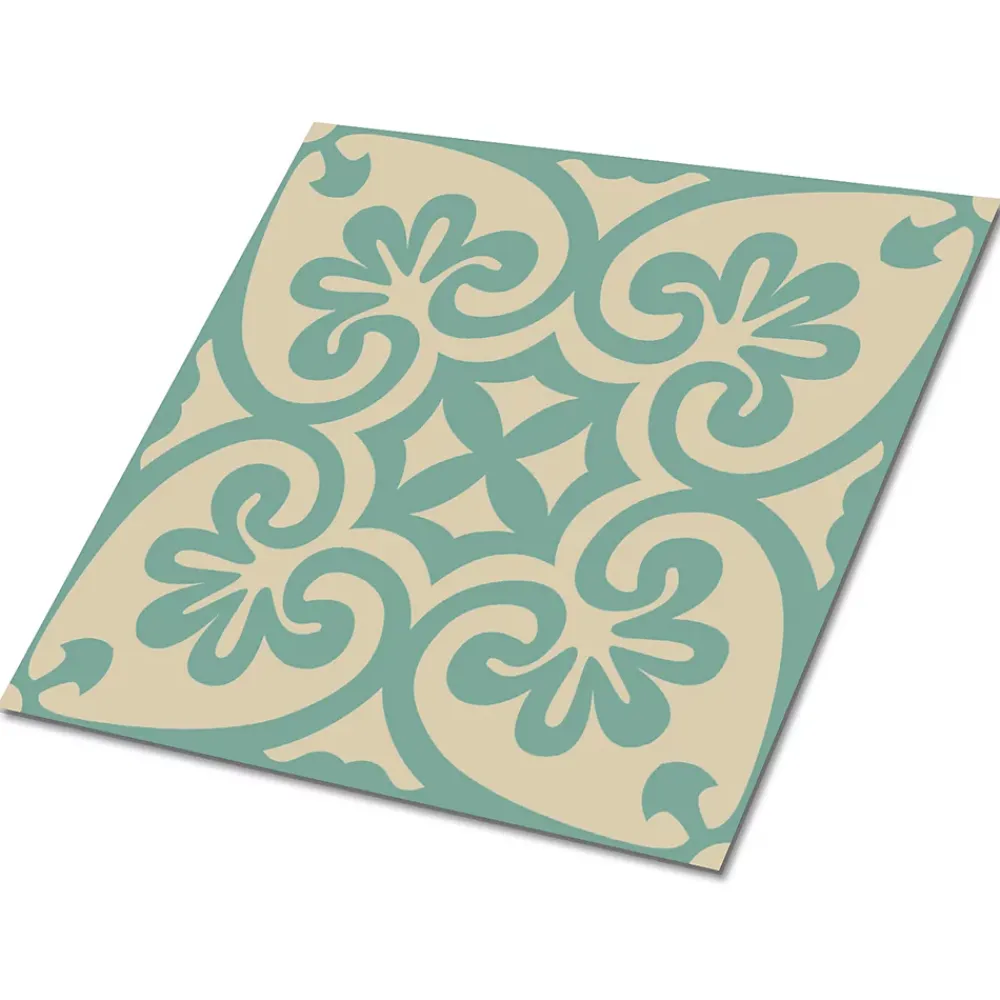 Tulup Carreaux vinyle 30x30 cm Orient 9 pcs- Dalle Et Lame Pvc