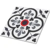 Tulup Dalle Et Lame Pvc<Carreaux vinyle 30x30 cm Fleurs et motifs royaux 9 pcs