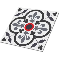 Tulup Dalle Et Lame Pvc<Carreaux vinyle 30x30 cm Fleurs et motifs royaux 9 pcs