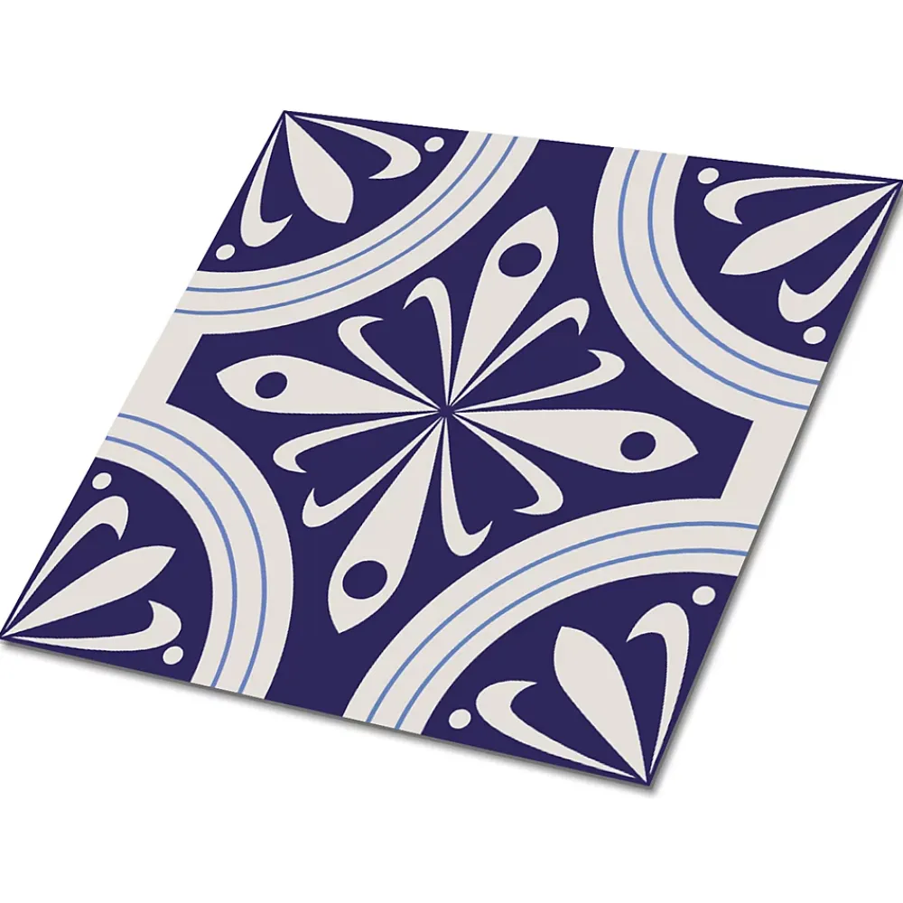 Tulup Dalle Et Lame Pvc<Carreaux vinyle 30x30 cm Plumes de paon 9 pcs