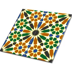 Tulup Carreaux vinyle 30x30 cm Motif cubain 9 pcs- Dalle Et Lame Pvc