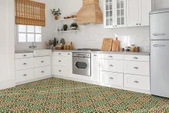 Tulup Carreaux vinyle 30x30 cm Motif cubain 9 pcs- Dalle Et Lame Pvc