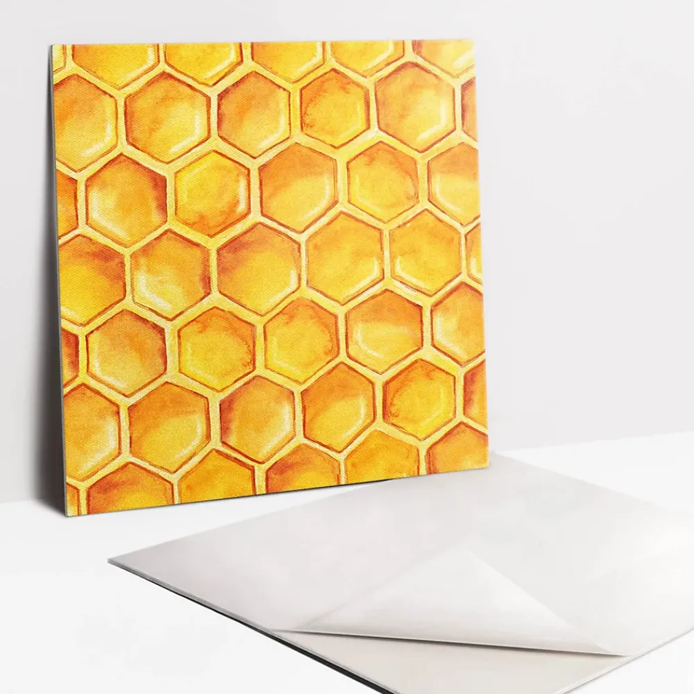 Tulup Dalle Et Lame Pvc<Carreaux vinyle 30x30 cm Dessin en nid d'abeille 9 pcs