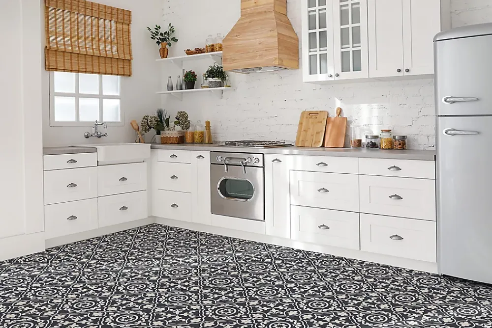 Tulup Carreaux vinyle 30x30 cm Arabesque 9 pcs- Dalle Et Lame Pvc