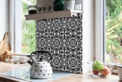Tulup Carreaux vinyle 30x30 cm Arabesque 9 pcs- Dalle Et Lame Pvc