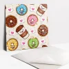 Tulup Carreaux vinyle 30x30 cm Beignets et café de dessins animés 9 pcs- Dalle Et Lame Pvc