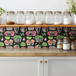 Tulup Carreaux vinyle 30x30 cm Sushis de conte de fées 9 pcs- Dalle Et Lame Pvc