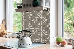 Tulup Carreaux vinyle 30x30 cm Motif géométrique 9 pcs- Dalle Et Lame Pvc