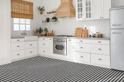 Tulup Carreaux vinyle 30x30 cm Damier incliné 9 pcs- Dalle Et Lame Pvc