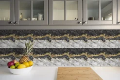 Tulup Dalle Et Lame Pvc<Carreaux vinyle 30x30 cm Plage de marbre 9 pcs