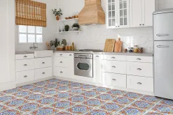 Tulup Dalle Et Lame Pvc<Carreaux vinyle 30x30 cm Graphiques de style azulejo 9 pcs