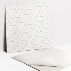 Tulup Dalle Et Lame Pvc<Carreaux vinyle 30x30 cm Composition géométrique 9 pcs