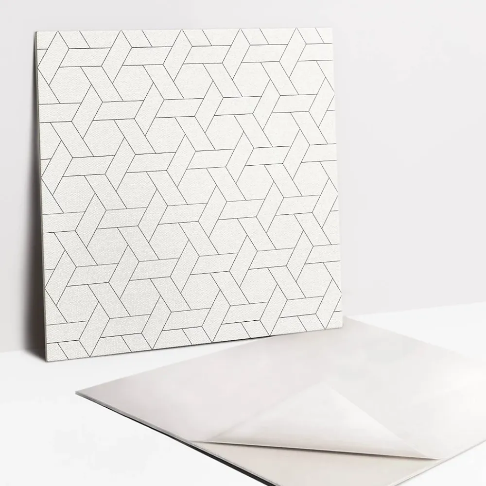 Tulup Dalle Et Lame Pvc<Carreaux vinyle 30x30 cm Composition géométrique 9 pcs