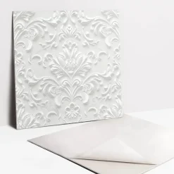 Tulup Dalle Et Lame Pvc<Carreaux vinyle 30x30 cm Motif ornemental 9 pcs