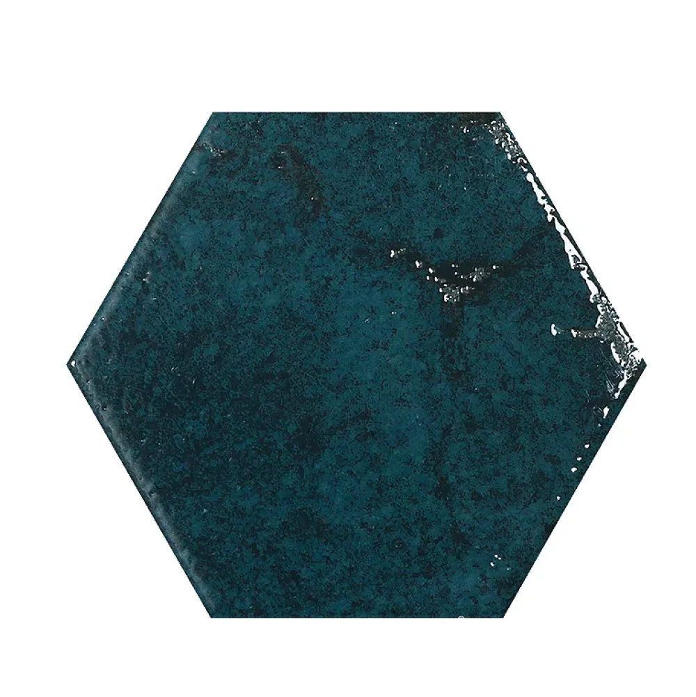 Bestile Carrelage Alma Azul - brillant 15 x 13cm ( vendu par boite de 0,31 m² )- Carrelage Sol Effet Métal|Carrelage Sol Pour Salle De Bains
