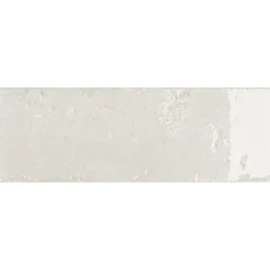 Bestile Carrelage Alma Blanc brillant - brillant 30 x 10cm ( vendu par boite de 1,14 m² )- Carrelage Sol Effet Métal