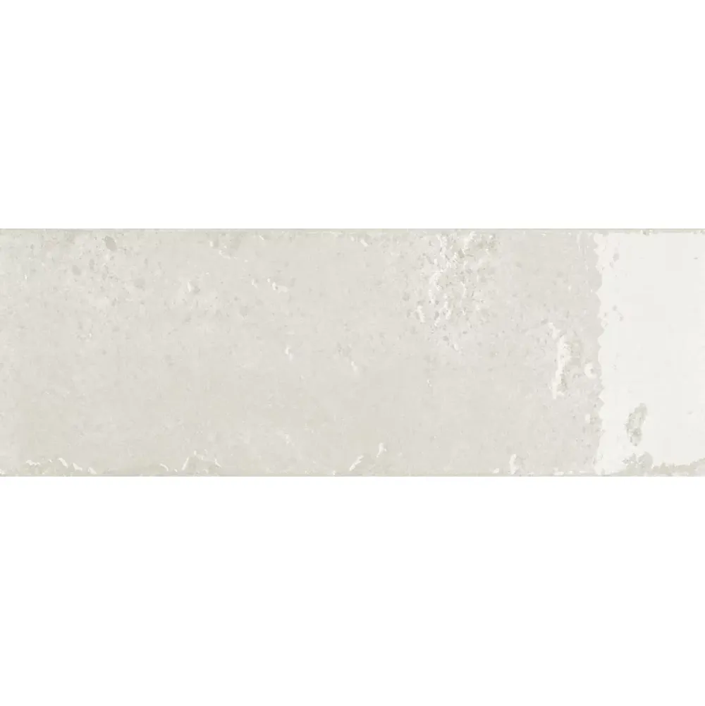 Bestile Carrelage Alma Blanc brillant - brillant 30 x 10cm ( vendu par boite de 1,14 m² )- Carrelage Sol Effet Métal
