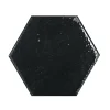 Bestile Carrelage Alma Noir - brillant 15 x 13cm ( vendu par boite de 0,31 m² )- Carrelage Sol Effet Métal