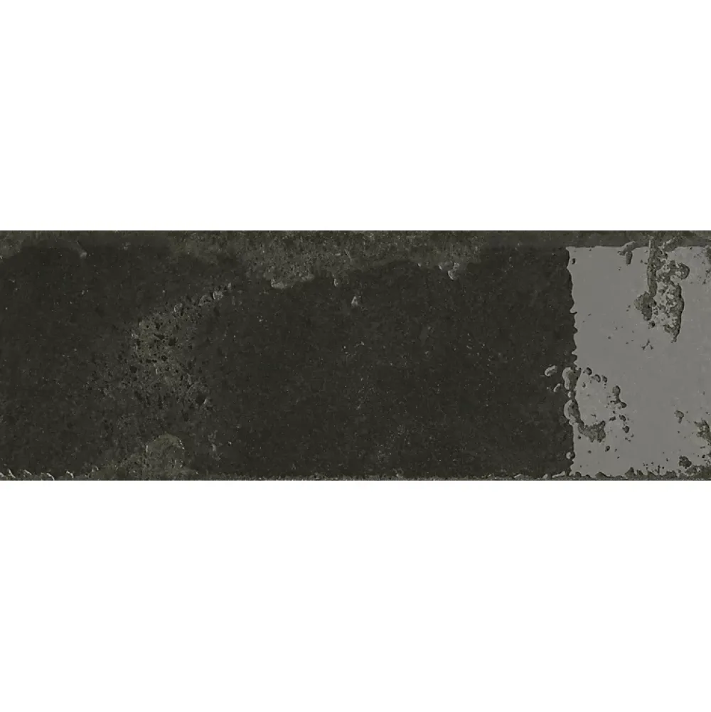 Bestile Carrelage Alma Noir - brillant 30 x 10cm ( vendu par boite de 1,14 m² )- Carrelage Sol Effet Métal