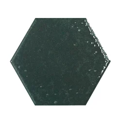 Bestile Carrelage Alma Verde - brillant 15 x 13cm ( vendu par boite de 0,31 m² )- Carrelage Sol Effet Métal