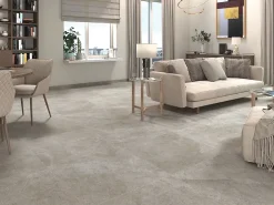 Tinker Carrelage Aspect béton Florence gris ciré antiderapant R-11 60x60 cm- Carrelage Extérieur Et Terrasse