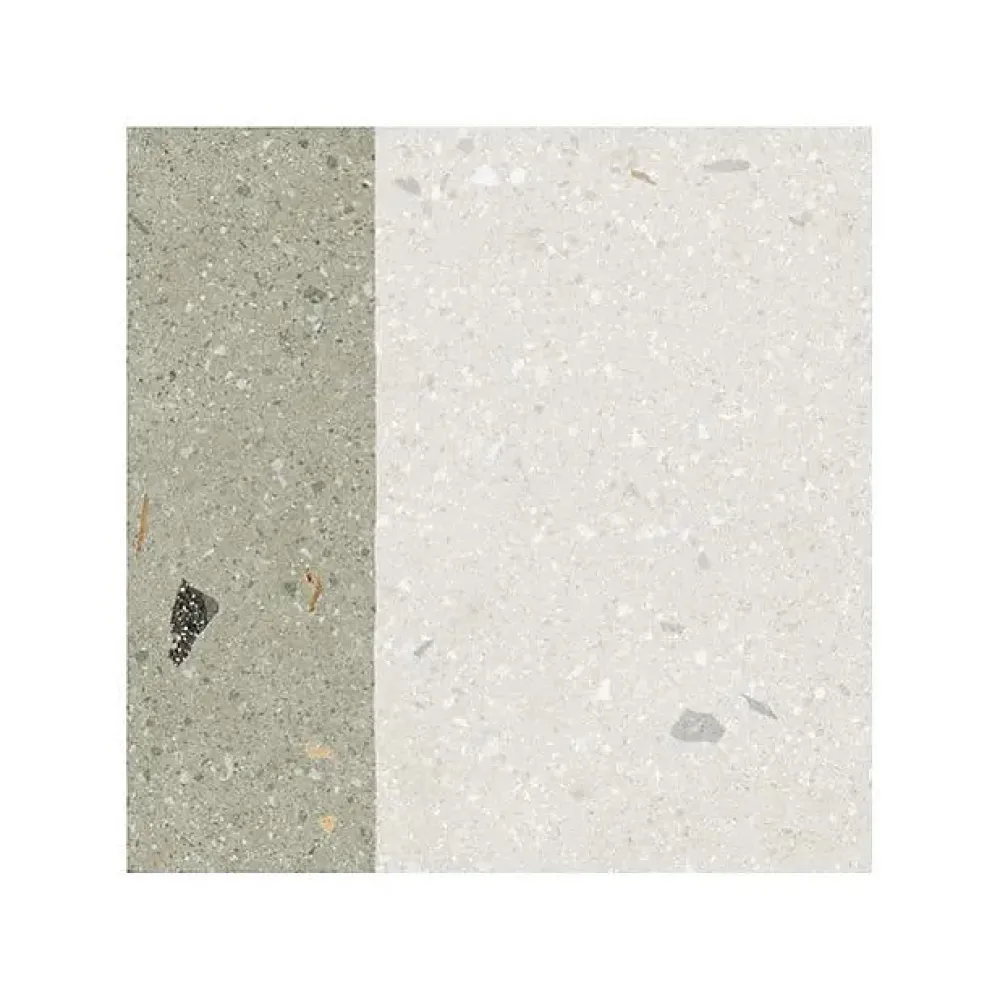 Tinker Carrelage Aspect terrazzo Aroma vert grain 20x20 cm- Carrelage Sol Effet Terrazzo
