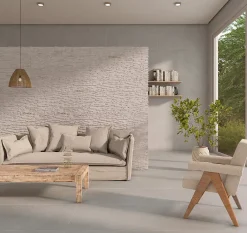 Bestile Carrelage Balbi Taupe - Mat 120 x 60cm ( vendu par boite de 1,44 m² )- Carrelage Sol Effet Béton