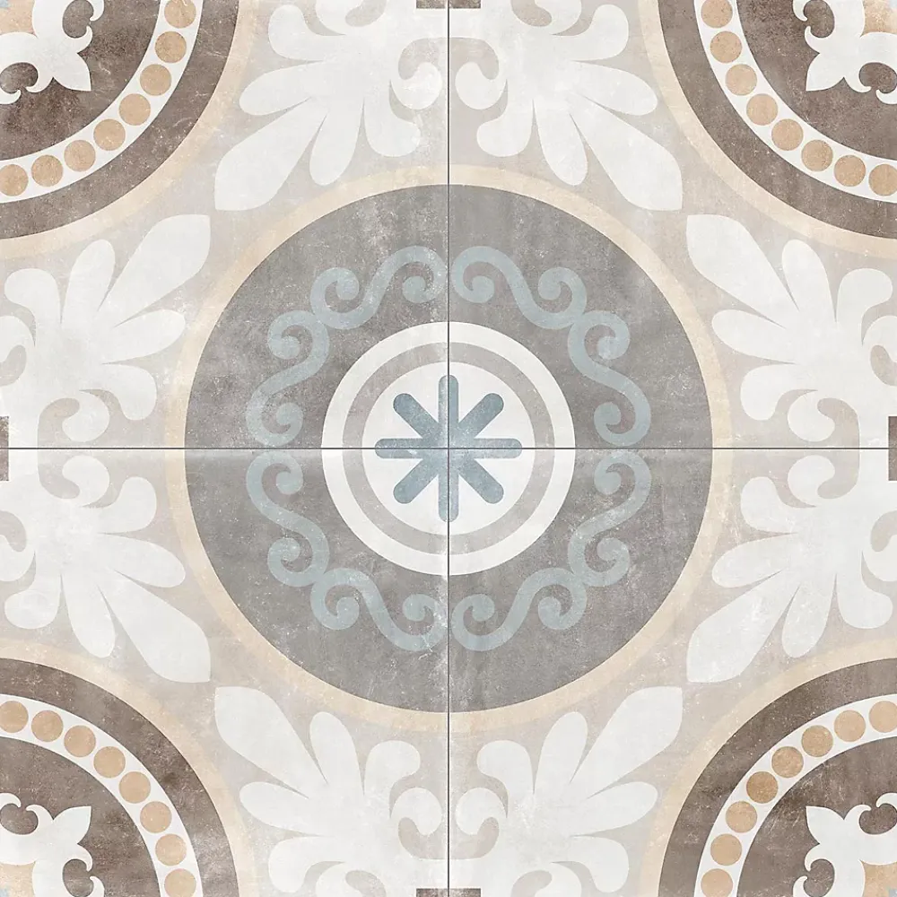 Tinker Carrelage Sol Pour Cuisine|Carrelage Sol Effet Carreaux De Ciment<Carrelage Carreaux de ciment Cambera Fleuras motif 60x60 cm