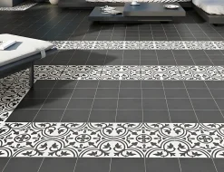Tinker Carrelage carreaux de ciment Villa noir encanto 20x20 cm- Carrelage Sol Pour Cuisine
