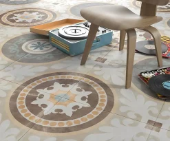 Tinker Carrelage Sol Pour Cuisine<Carrelage Carreaux de ciment Cambera Fleuros motif 60x60 cm