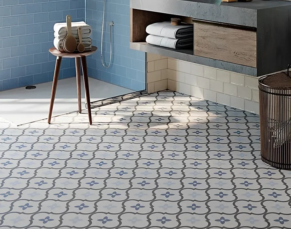 Tinker Carrelage Carreaux de ciment Barcelona gris cosmopolita 20x20 cm- Carrelage Sol Effet Carreaux De Ciment
