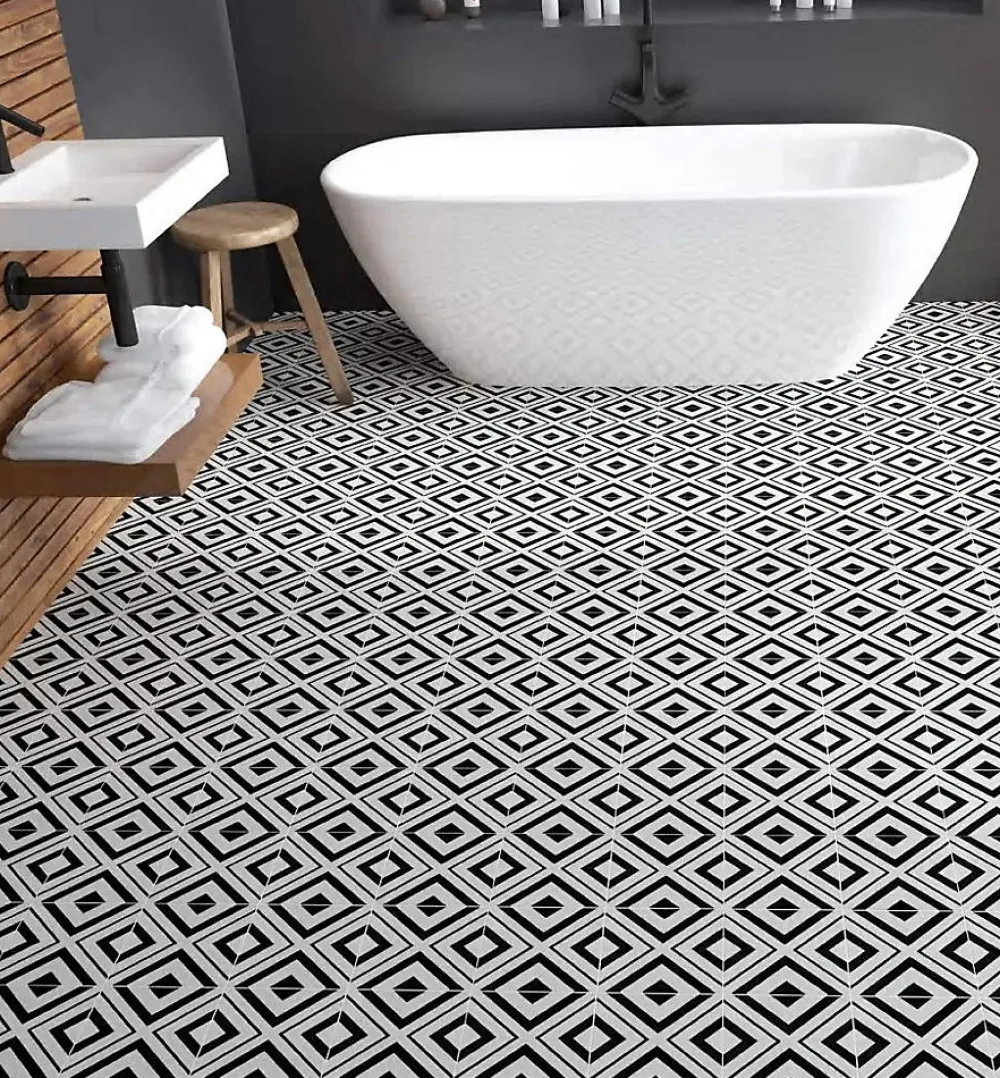 Tinker Carrelage Sol Effet Carreaux De Ciment<Carrelage carreaux de ciment Cimento motif serenità