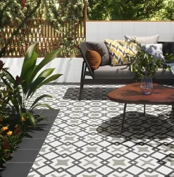 Tinker Carrelage carreaux de ciment Villa motif charmo 20x20 cm- Carrelage Sol Effet Carreaux De Ciment