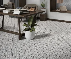 Tinker Carrelage Carreaux de ciment Barcelona gris elegante 20x20 cm- Carrelage Sol Effet Carreaux De Ciment