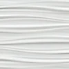 Ro'Ma Carrelage Carrelage Mural Uni<Carrelage 3D Blanc Wave 80x40x1 cm Mat Cavaro - Mur intérieur (vendu par carton de 1,28 m²) -