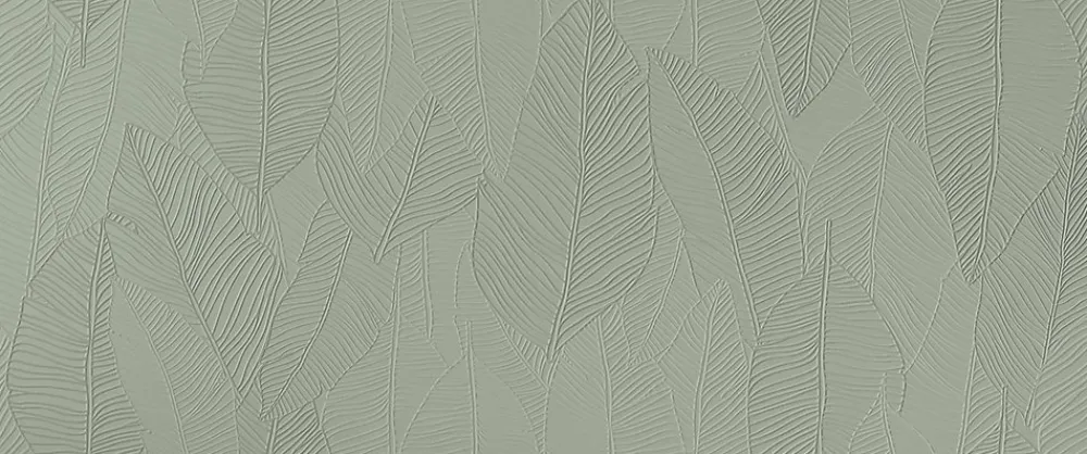 Ro'Ma Carrelage Carrelage 3D Vert Foglia 120x50x0,85 cm Mat Oresta - Mur intérieur (vendu par carton de 0,6 m²) -- Carrelage Mural Uni